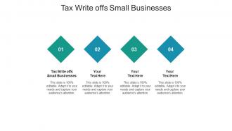 Tax write offs small businesses ppt powerpoint presentation outline templates cpb