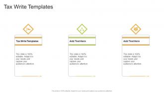 Tax Write Templates In Powerpoint And Google Slides Cpb