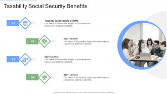 Taxability Social Security Benefits In Powerpoint And Google Slides Cpb