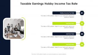 Taxable Earnings Hobby Income Tax Rate In Powerpoint And Google Slides Cpb
