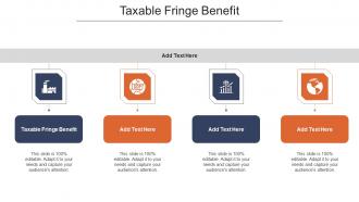 Taxable Fringe Benefit Ppt Powerpoint Presentation Infographic Template Cpb