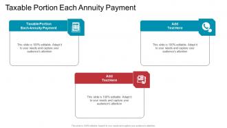 Taxable Portion Each Annuity Payment In Powerpoint And Google Slides Cpb