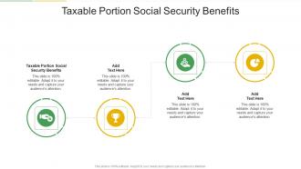 Taxable Portion Social Security Benefits In Powerpoint And Google Slides Cpb