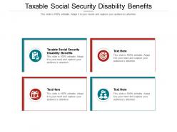 Taxable social security disability benefits ppt powerpoint presentation infographics cpb