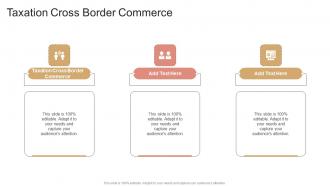 Taxation Cross Border Commerce In Powerpoint And Google Slides Cpb