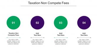 Taxation Non Compete Fees Ppt Powerpoint Presentation File Pictures Cpb
