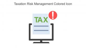 Taxation Risk Management Colored Icon In Powerpoint Pptx Png And Editable Eps Format