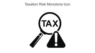 Taxation Risk Monotone Icon In Powerpoint Pptx Png And Editable Eps Format
