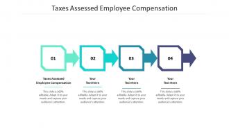 Taxes assessed employee compensation ppt powerpoint presentation model graphic images cpb