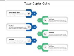 Taxes capital gains ppt powerpoint presentation infographics tips cpb