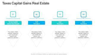 Taxes Capital Gains Real Estate In Powerpoint And Google Slides Cpb