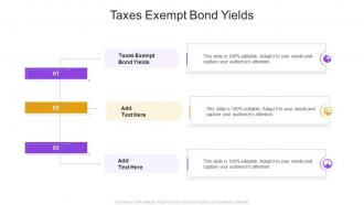 Taxes Exempt Bond Yields In Powerpoint And Google Slides Cpb
