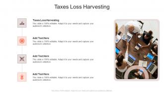 Taxes Loss Harvesting In Powerpoint And Google Slides Cpb