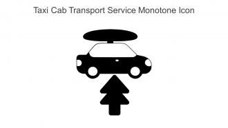 Taxi Cab Transport Service Monotone Icon In Powerpoint Pptx Png And Editable Eps Format