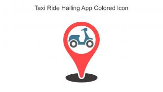 Taxi Ride Hailing App Colored Icon In Powerpoint Pptx Png And Editable Eps Format