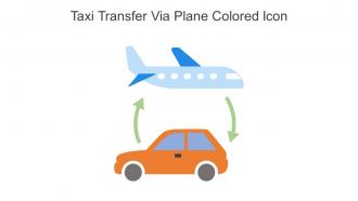 Taxi Transfer Via Plane Colored Icon In Powerpoint Pptx Png And Editable Eps Format