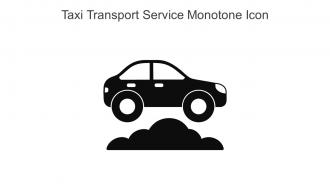 Taxi Transport Service Monotone Icon In Powerpoint Pptx Png And Editable Eps Format