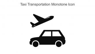 Taxi Transportation Monotone Icon In Powerpoint Pptx Png And Editable Eps Format