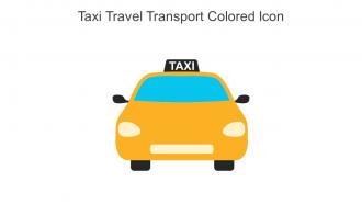 Taxi Travel Transport Colored Icon In Powerpoint Pptx Png And Editable Eps Format
