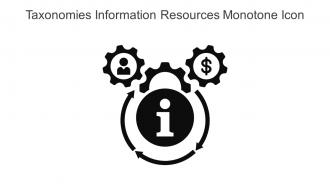 Taxonomies Information Resources Monotone Icon In Powerpoint Pptx Png And Editable Eps Format
