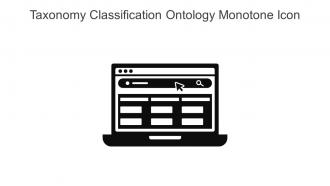 Taxonomy Classification Ontology Monotone Icon In Powerpoint Pptx Png And Editable Eps Format