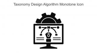 Taxonomy Design Algorithm Monotone Icon In Powerpoint Pptx Png And Editable Eps Format