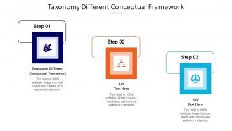 Taxonomy Different Conceptual Framework Ppt Powerpoint Presentation Show Slides Cpb