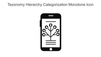Taxonomy Hierarchy Categorization Monotone Icon In Powerpoint Pptx Png And Editable Eps Format