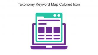 Taxonomy Keyword Map Colored Icon In Powerpoint Pptx Png And Editable Eps Format