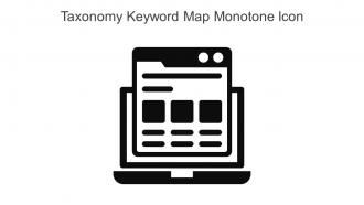 Taxonomy Keyword Map Monotone Icon In Powerpoint Pptx Png And Editable Eps Format