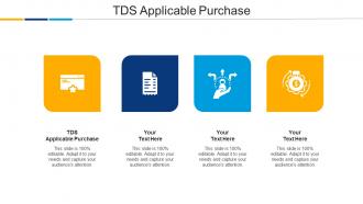 TDS Applicable Purchase Ppt Powerpoint Presentation Gallery Cpb