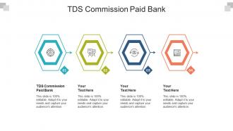 Tds commission paid bank ppt powerpoint presentation infographics slides cpb