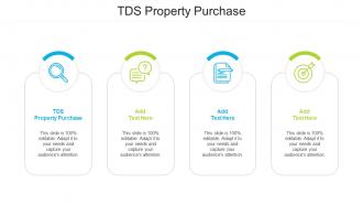 TDS Property Purchase Ppt Powerpoint Presentation Inspiration Deck Cpb