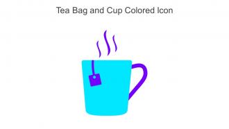 Tea Bag And Cup Colored Icon In Powerpoint Pptx Png And Editable Eps Format