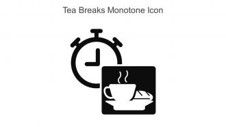 Tea Breaks Monotone Icon In Powerpoint Pptx Png And Editable Eps Format