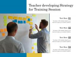 Teacher Developing Strategy For Training Session