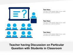 Teacher Having Discussion On Particular Question With Students In Classroom