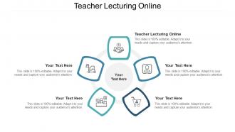 Teacher lecturing online ppt powerpoint presentation outline show cpb