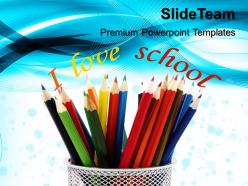 Teacher Powerpoint Templates Pencils Education Ppt Slides