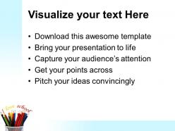Teacher powerpoint templates pencils education ppt slides