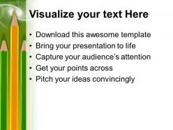 Teacher powerpoint templates pencils leadership ppt designs