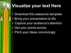 Teacher powerpoint templates pencils leadership ppt designs