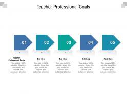 Teacher professional goals ppt powerpoint presentation inspiration graphics cpb