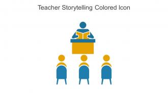 Teacher Storytelling Colored Icon In Powerpoint Pptx Png And Editable Eps Format