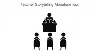 Teacher Storytelling Monotone Icon In Powerpoint Pptx Png And Editable Eps Format