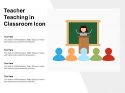 Teacher Teaching In Classroom Icon