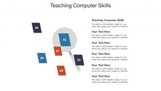 Teaching computer skills ppt powerpoint presentation professional slides cpb
