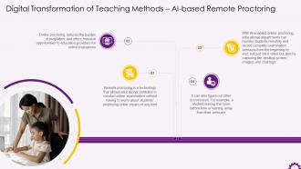 Teaching Method Digitalization In Education Industry With Ai Proctoring Training Ppt