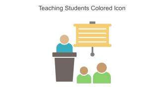 Teaching Students Colored Icon In Powerpoint Pptx Png And Editable Eps Format
