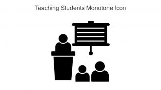 Teaching Students Monotone Icon In Powerpoint Pptx Png And Editable Eps Format